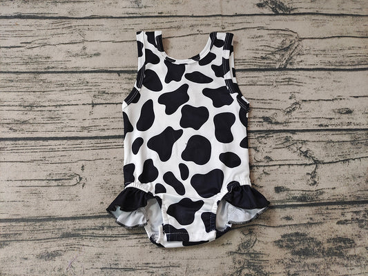 Baby Girls Cow Print Western Swimsuits