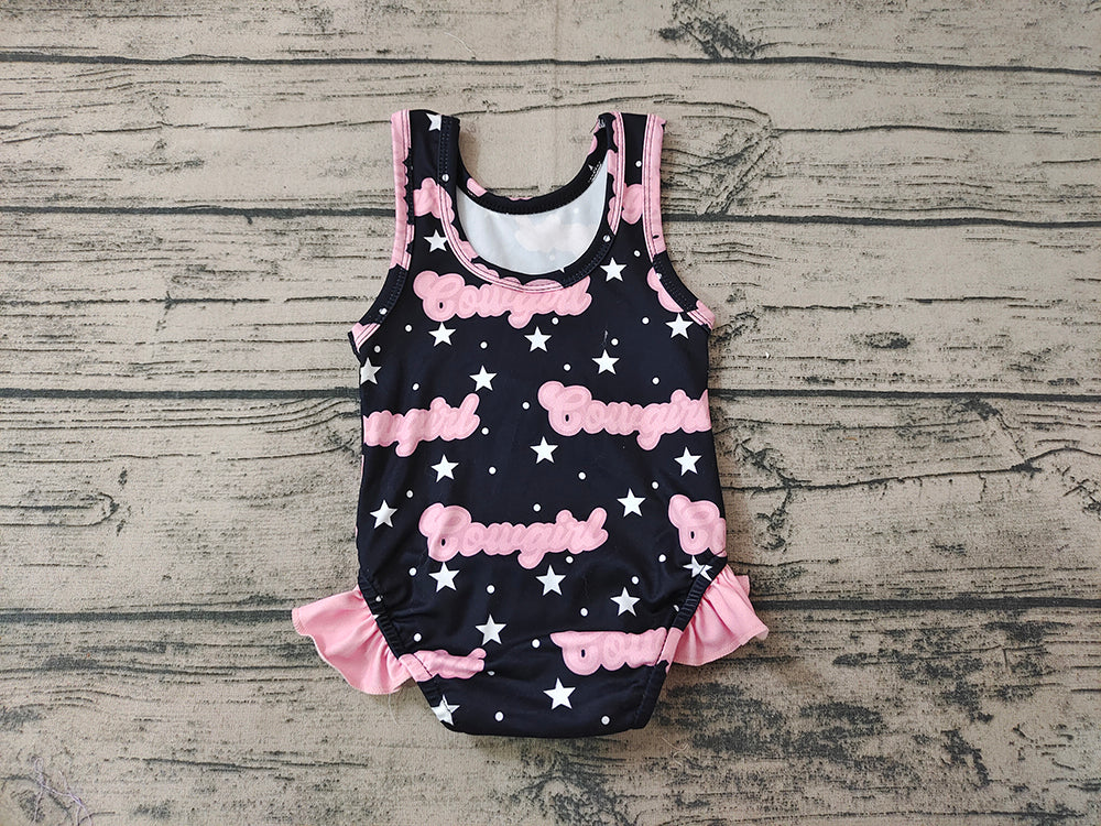 Baby Girls Cowgirl Print Western Swimsuits