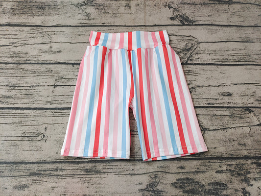 Baby Kids Girls Biking Stripe Colorful Summer Shorts