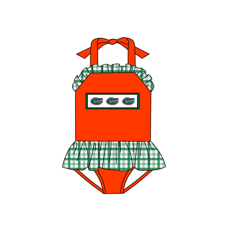 Baby Girls one piece team 14 swimsuits preorder (moq 5)