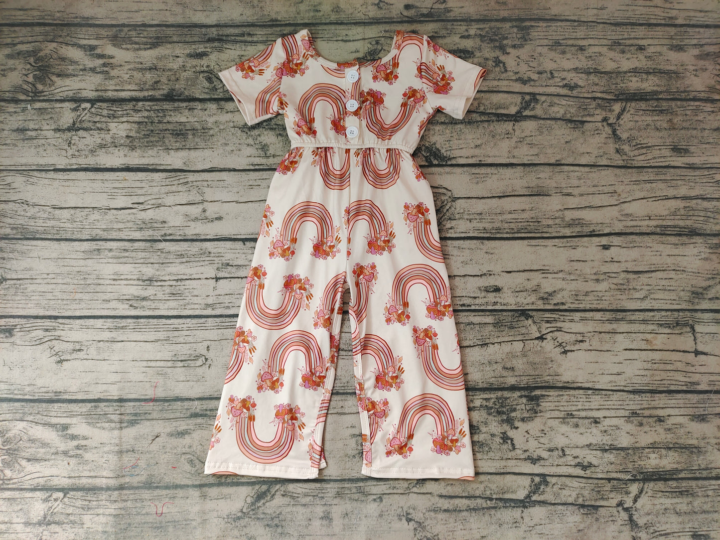 Baby Girls Rainbow Western Jumpsuits