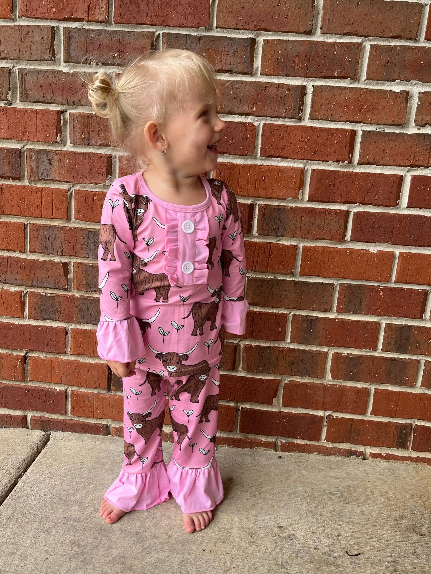 Girls heifer pajamas