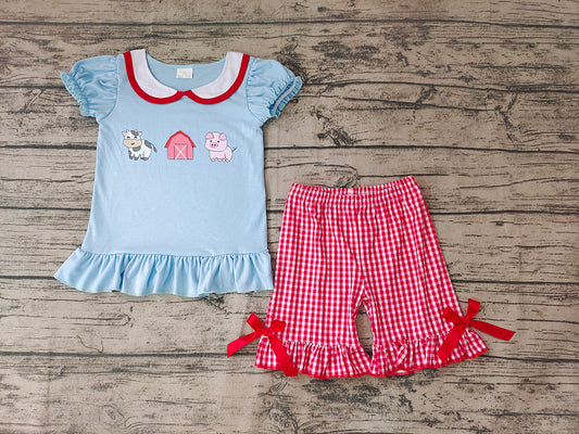 Baby Girls Farm Summer Shorts Sets