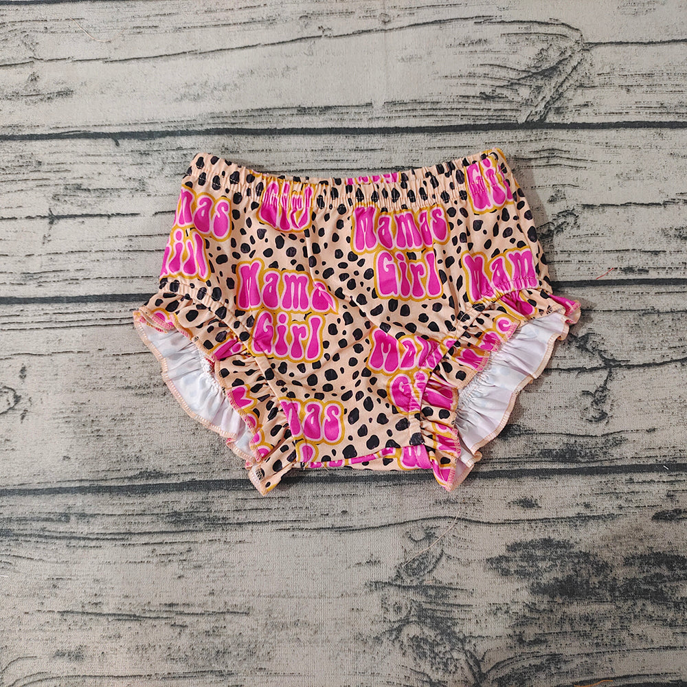 Baby Girls Mama's Girl Leopard Bummies Bottoms
