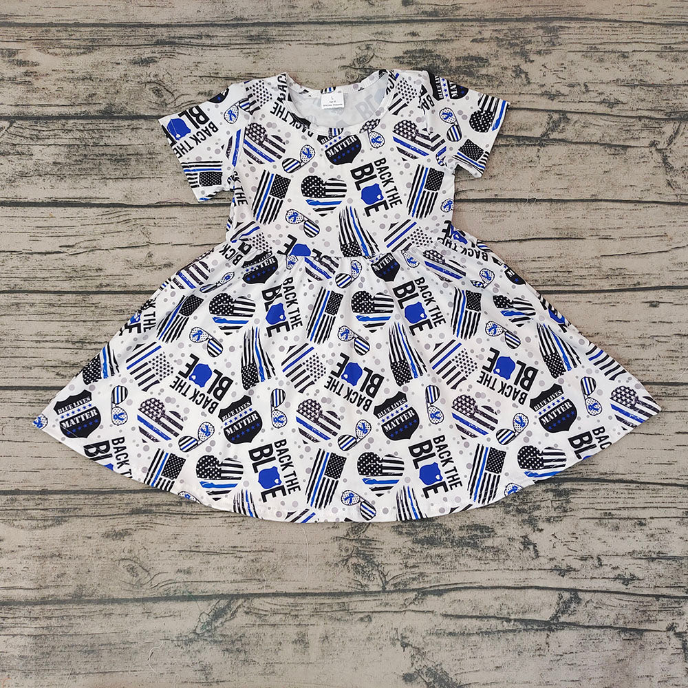 Baby Girls Flag Knee Length Dresses