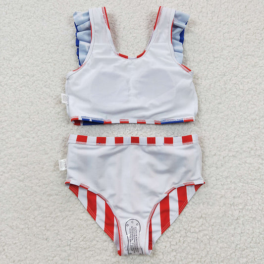 Baby Girls 4th Of July Tow Pieces Swimsuits