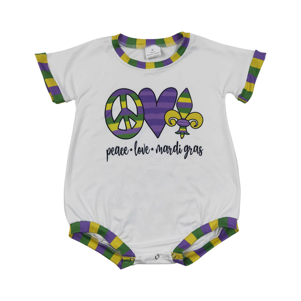 Baby Girls Mardi Gras Day Rompers