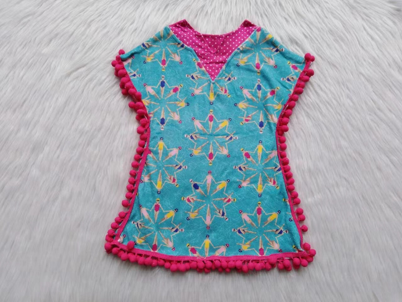 Baby Girls swimsuits thick fabric bathrobe