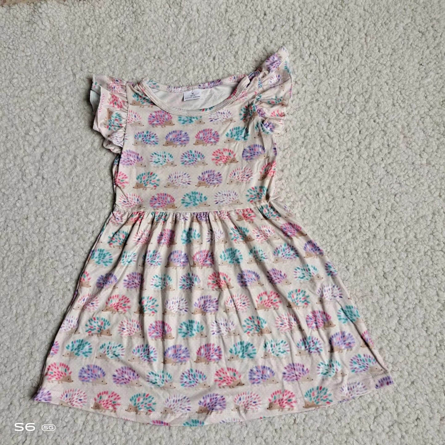 Baby girls animal colorful pearl dresses