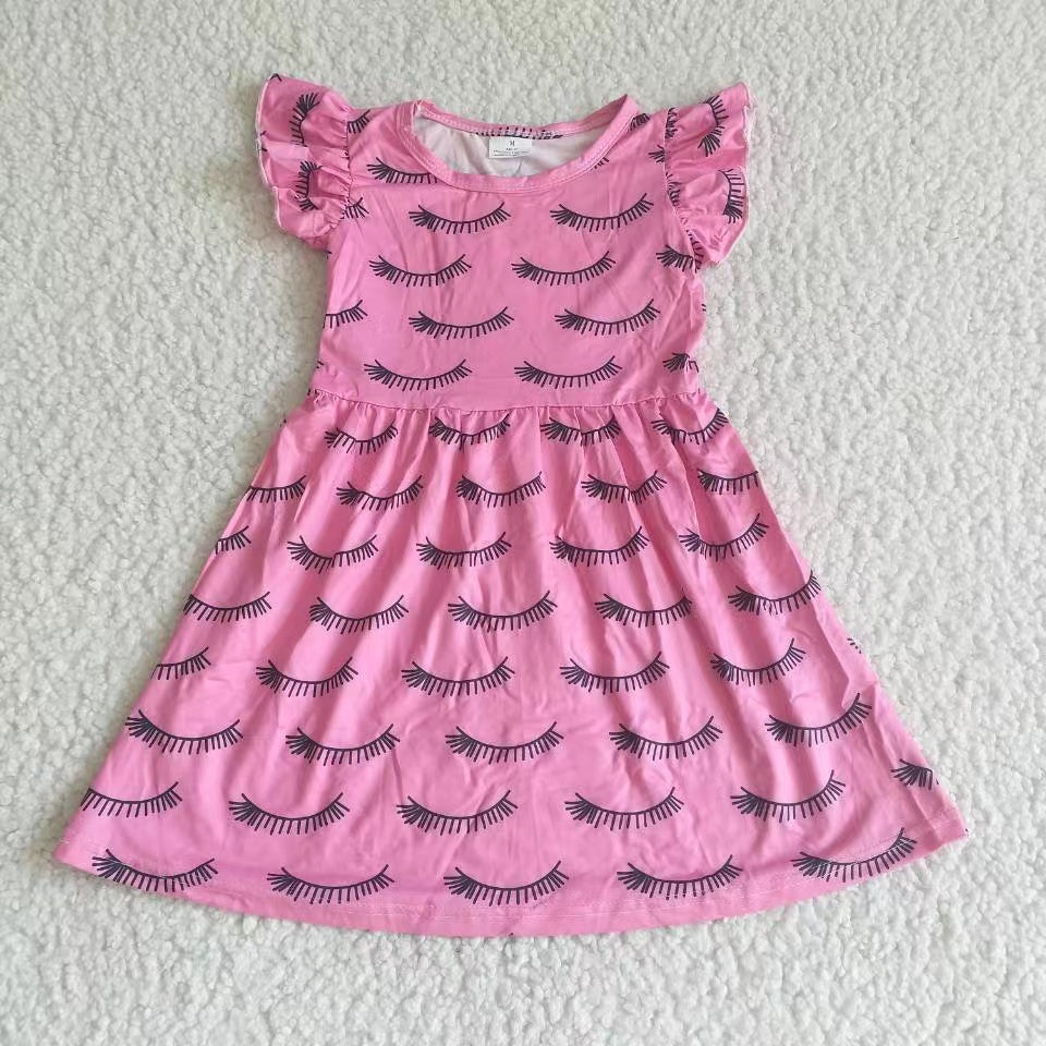 Baby girls pink color pearl dresses