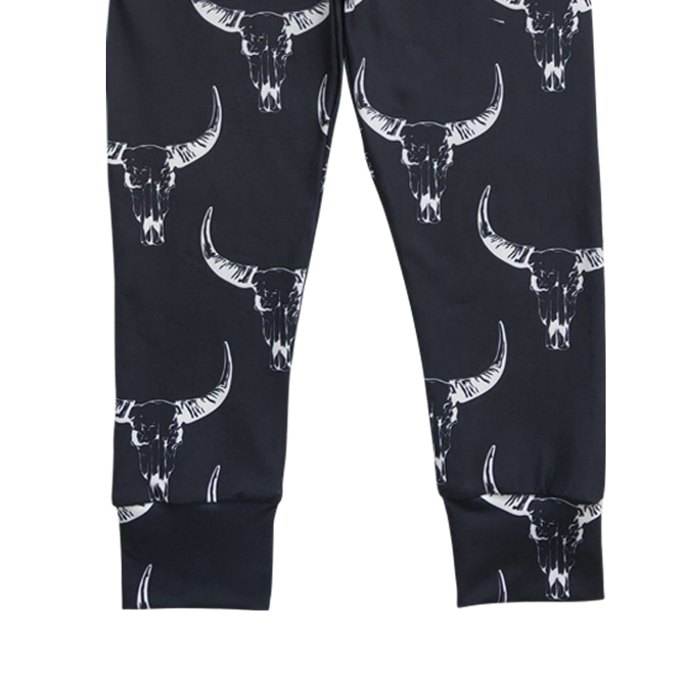 Baby Boys Western Black Cows Pants