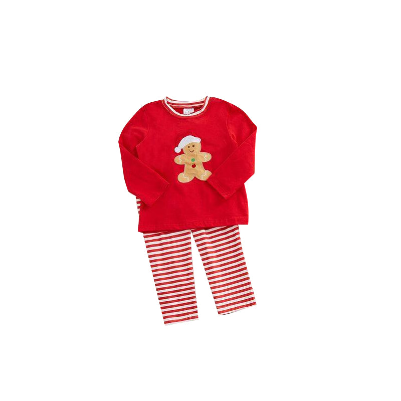 Baby boys Christmas gingerbread red pants sets
