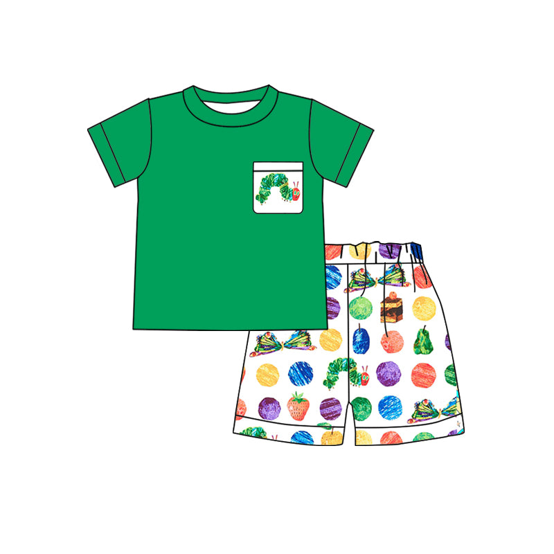 Baby boys worm summer shorts sets