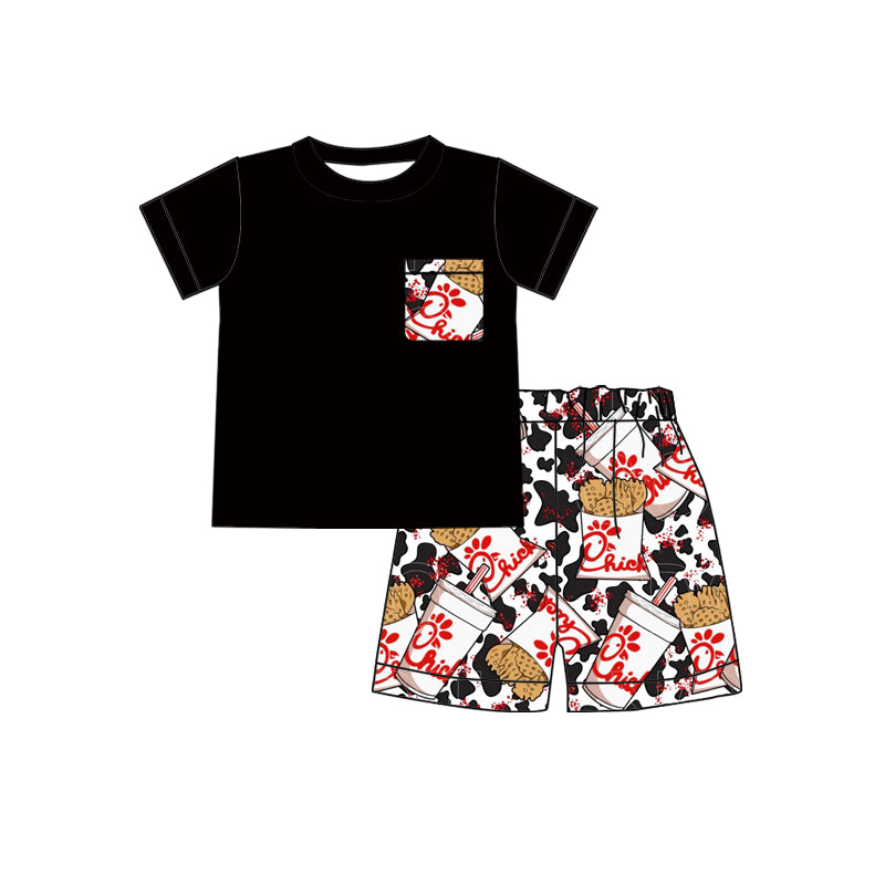 Baby boys chick pocket summer shorts sets