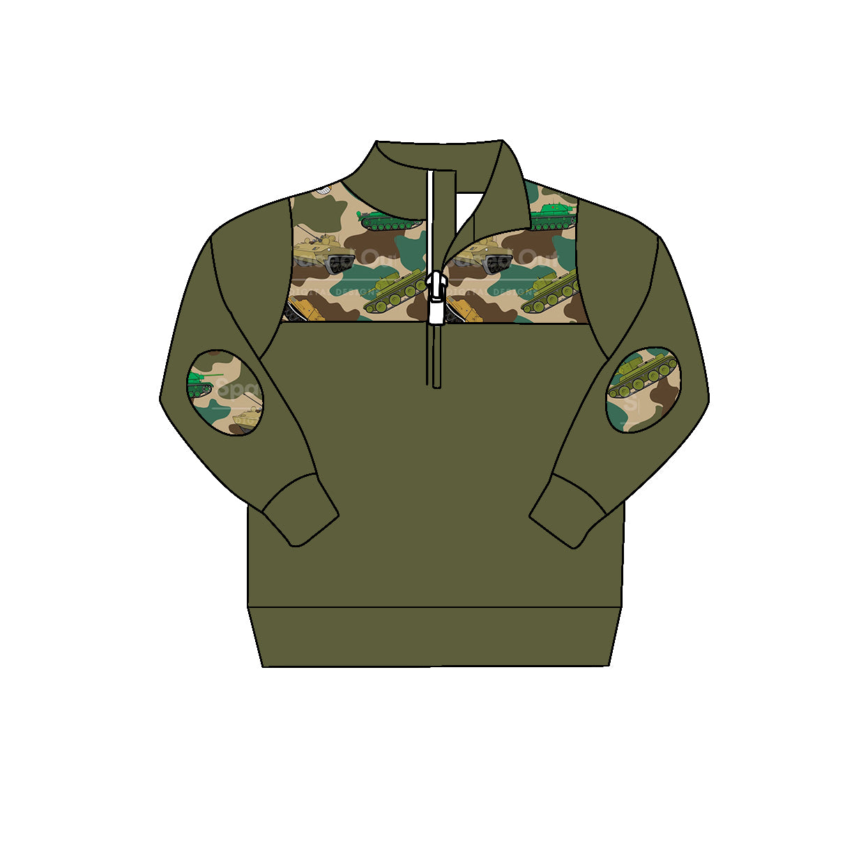 Baby boys green camo pullovers Tops