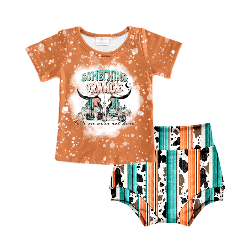 Baby Todder Something Orange Western Bummie Sets