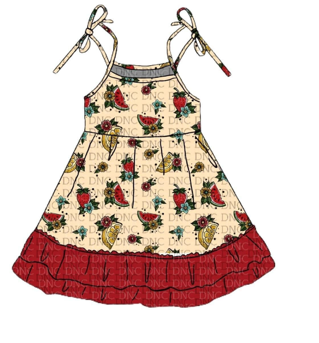 Baby girls sweet summertime ruffle dresses