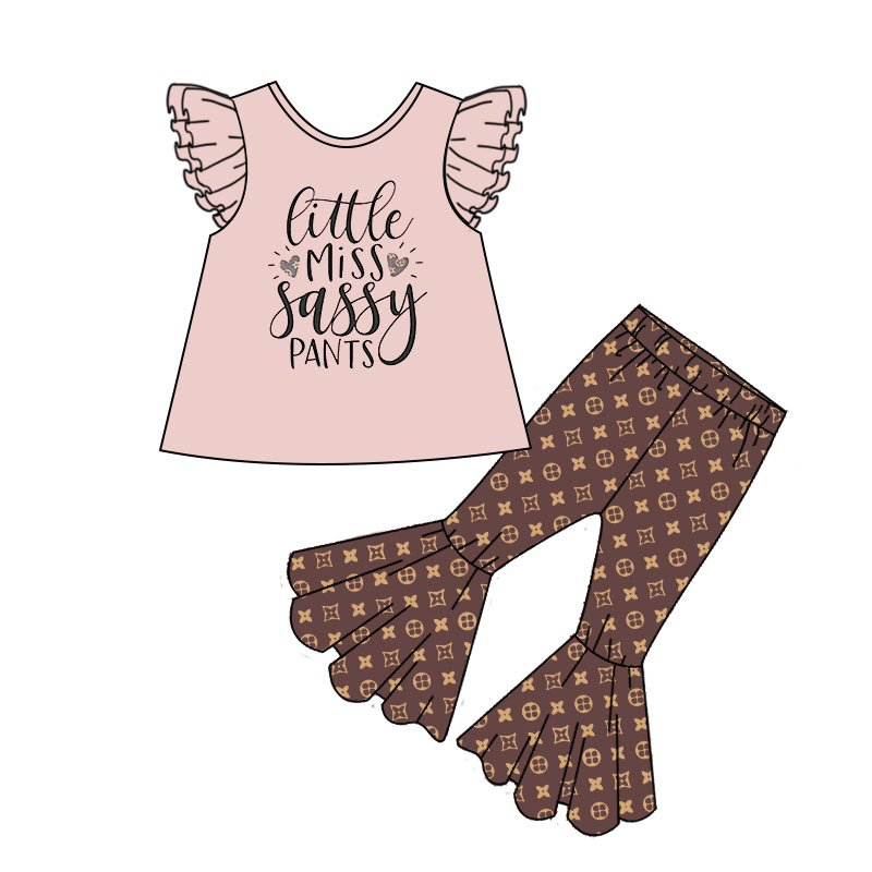 Baby girls little sassy miss pants
