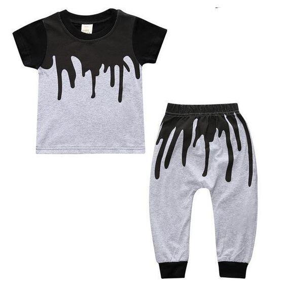 baby boys fall Halloween casual wear pants sets