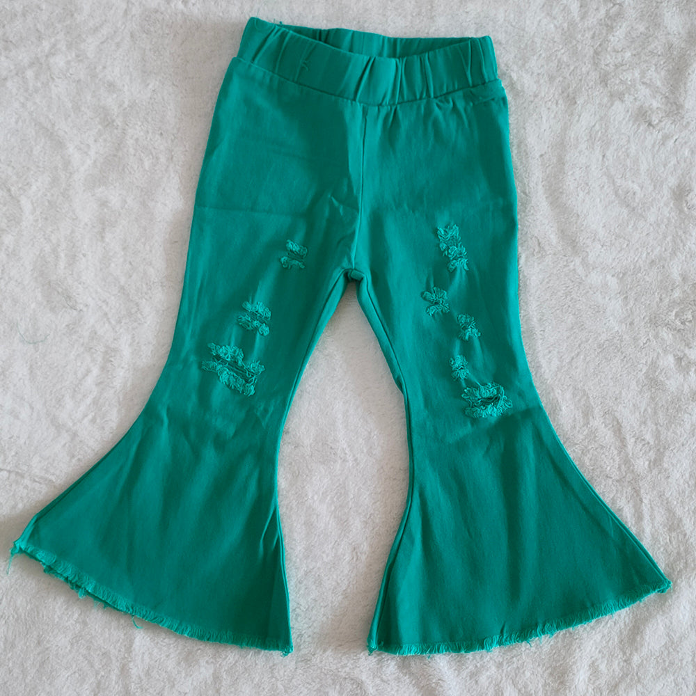 Green bell denim jeans