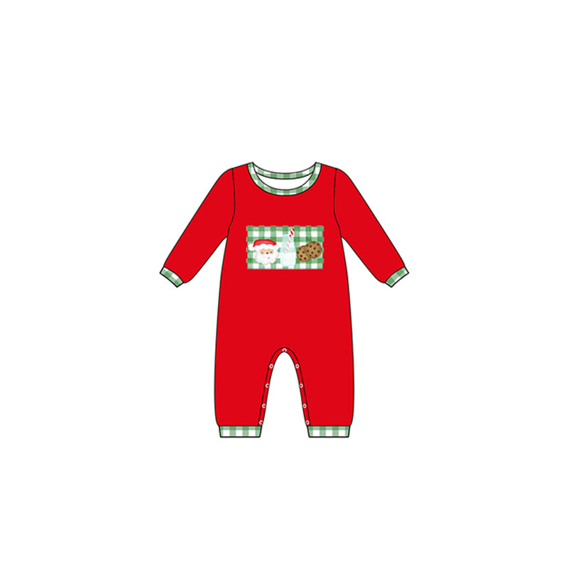Baby boys Christmas santa milk rompers