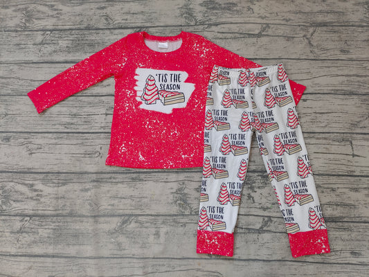 Baby Boys Red season Christmas pants pajamas clothes sets
