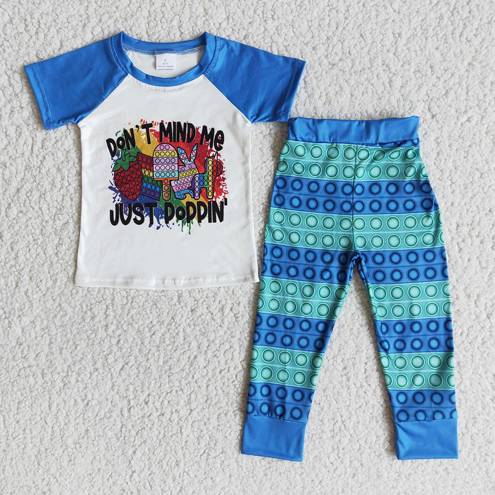Baby boys short sleeve shirt pants sets