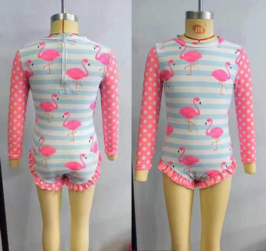 Baby Girls Flamingo One pieces Swimsuits