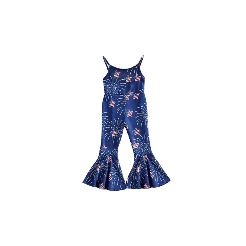 Baby girls 4th of July Jumpsuits 4
