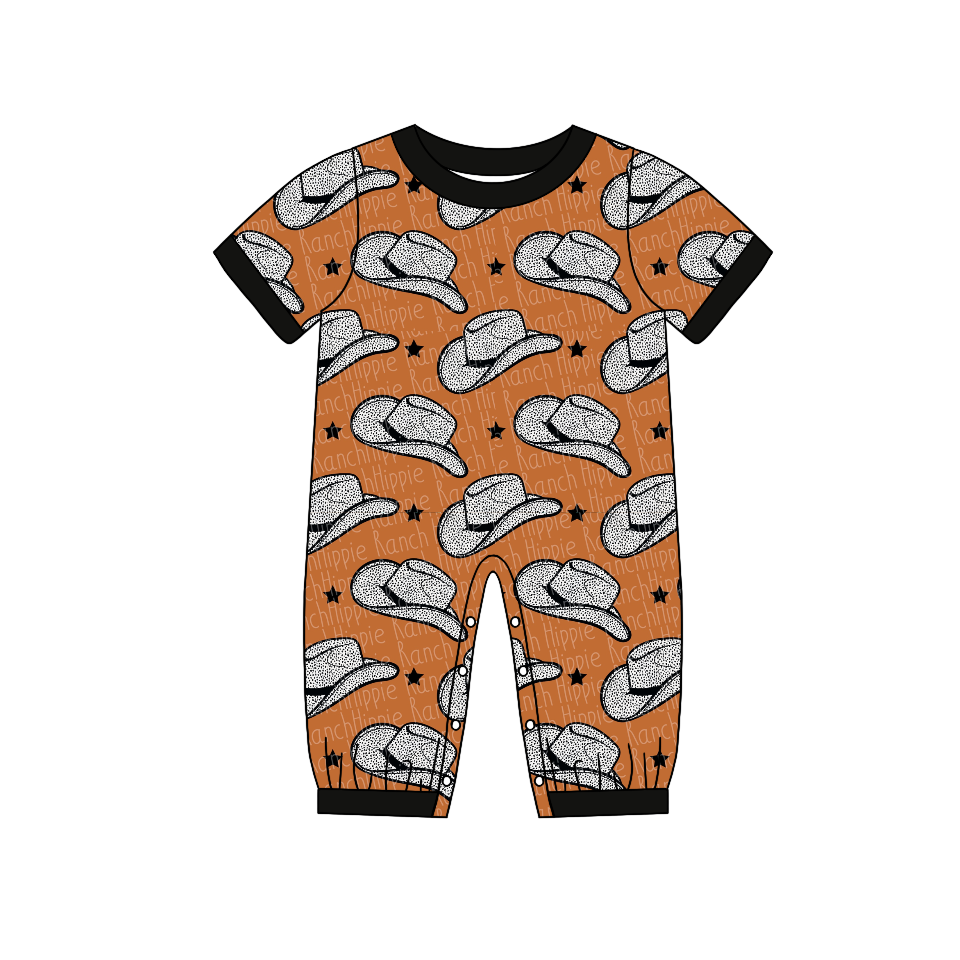 Baby Infant Hats Western rompers