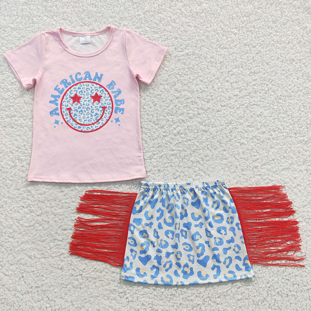 Baby Girls Smile Tassel Skirts Sets