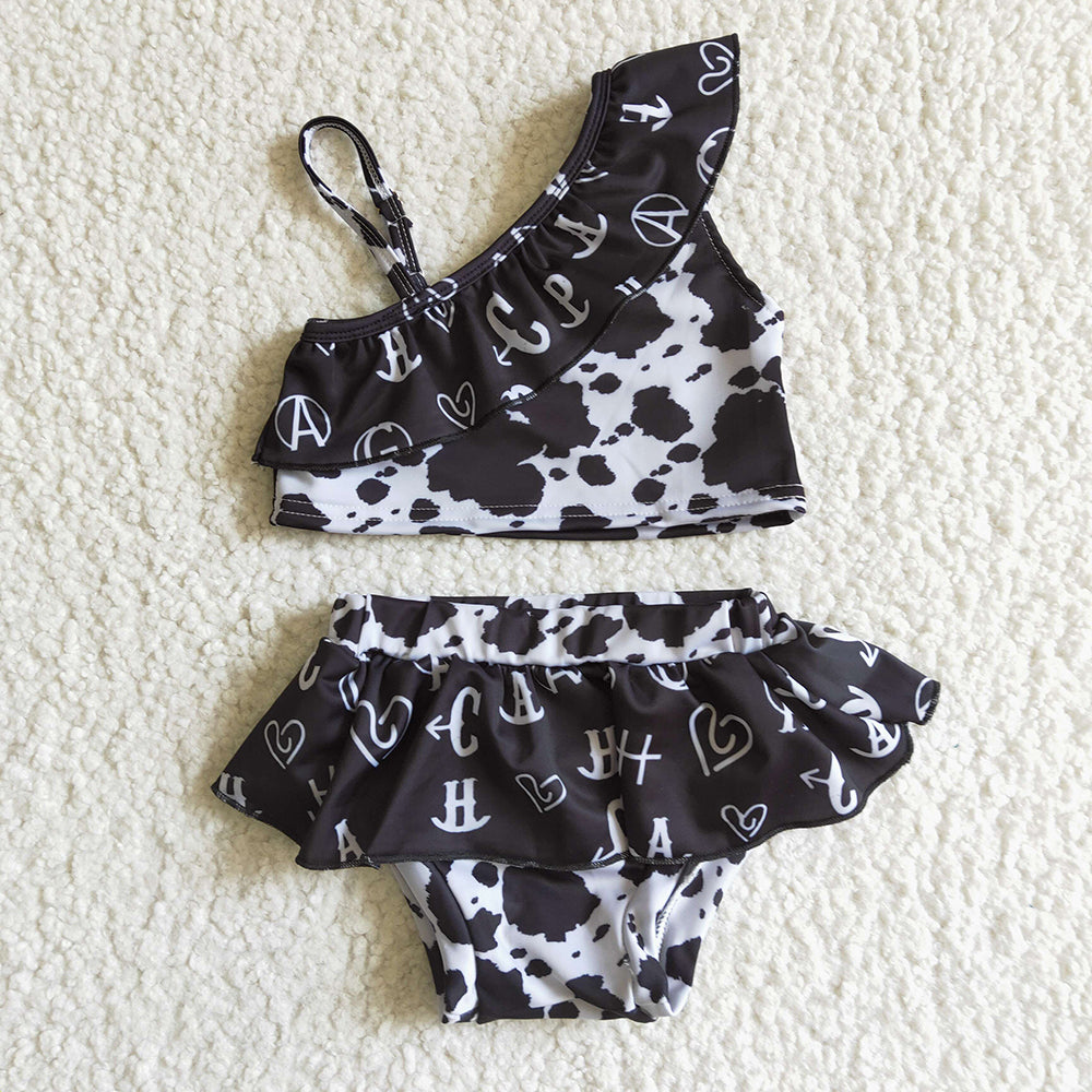 Baby Girls summer western strap 2pcs swimsuits