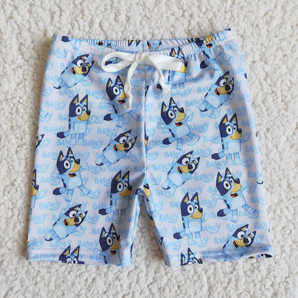 Baby boys cartoon dog trunk swimsuits