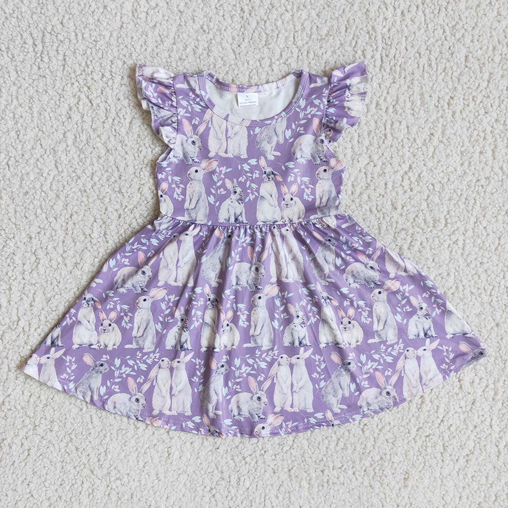 Easter bunny purple dresses