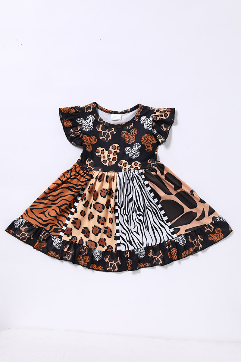 Children popular cartoon twirl dresses