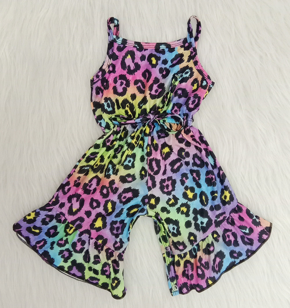 Sling colorful leopard soft romper