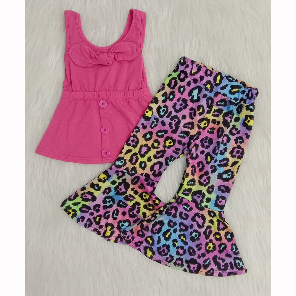 Hotpink bow bell set