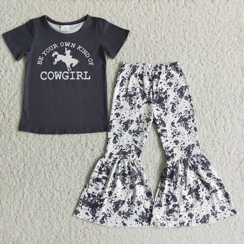 Black COWGIRL horse western set