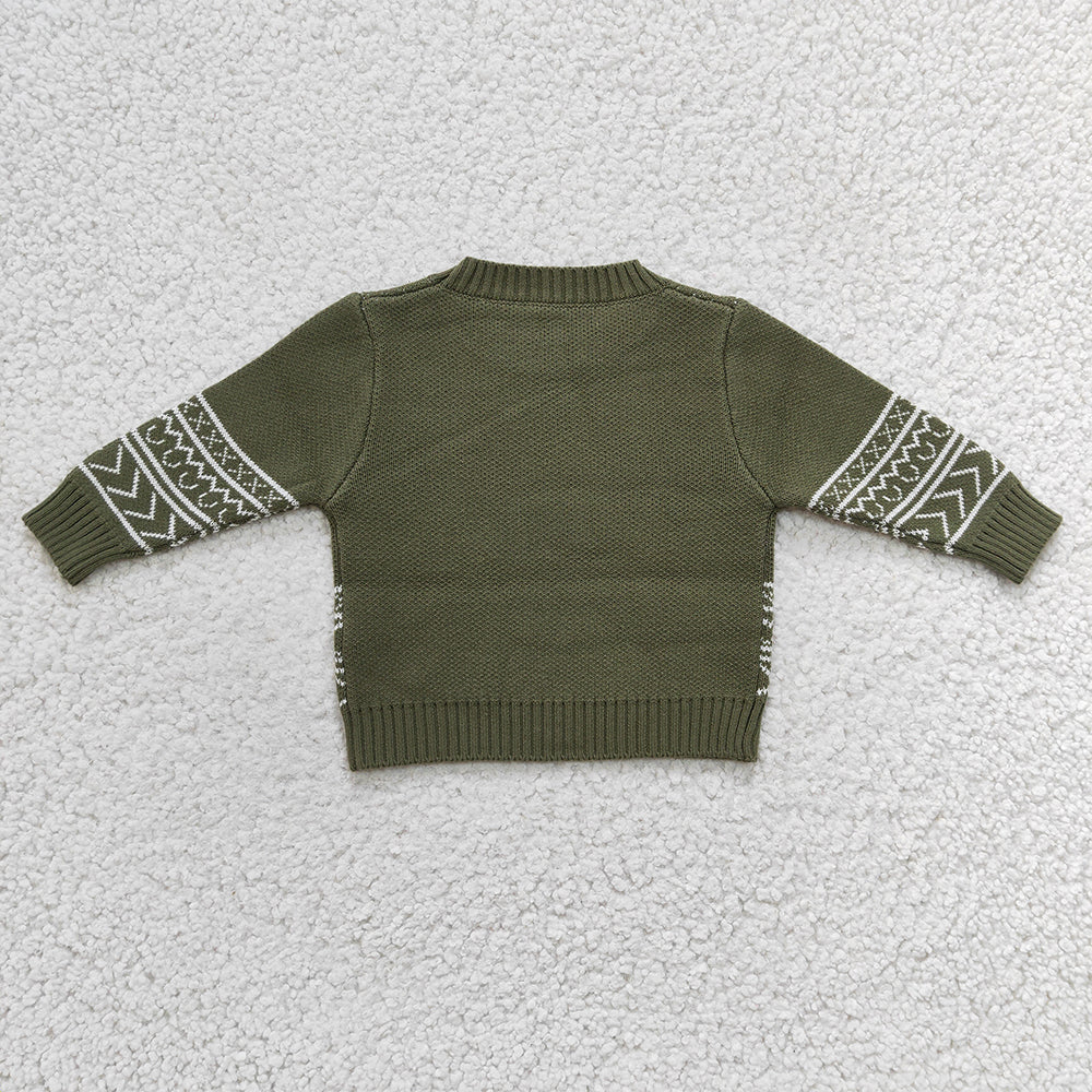 Baby Children Western Cow woolen sweaters