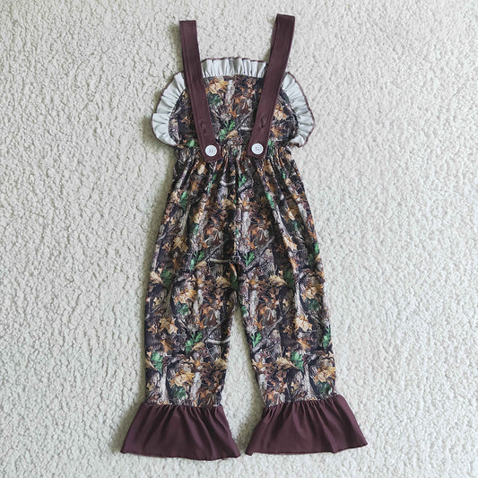 baby girls camo deer jumpsuits overalls