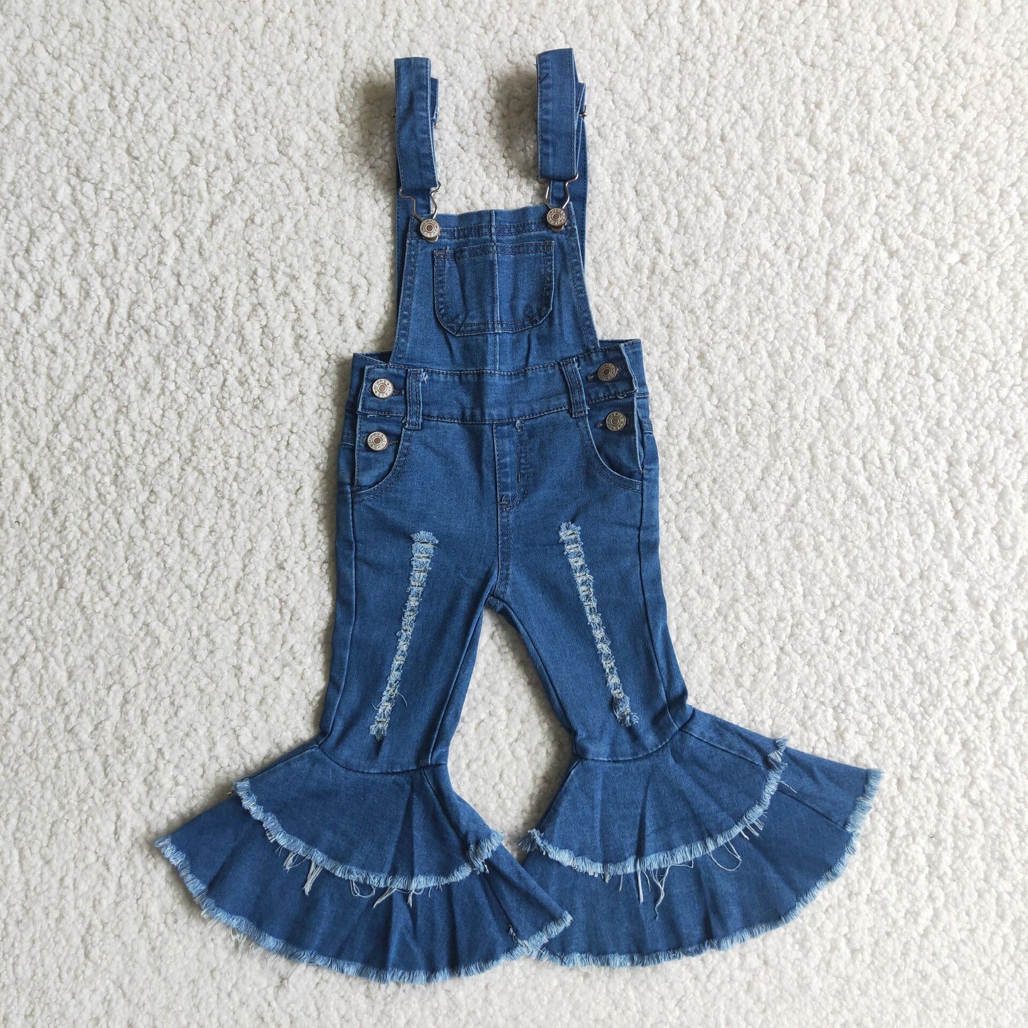 Denim Overall Baby Girls Bib Jumpsuits