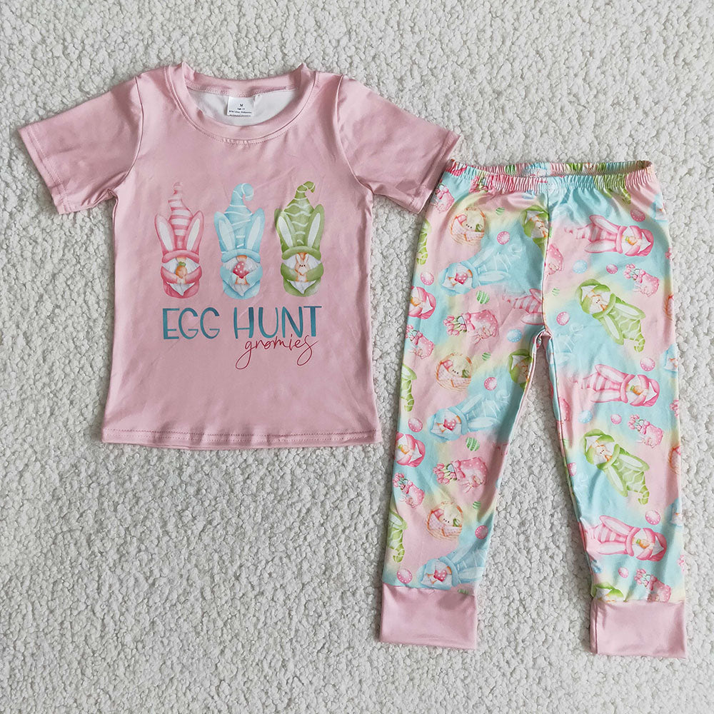Baby Girls easter hunt legging pants sets