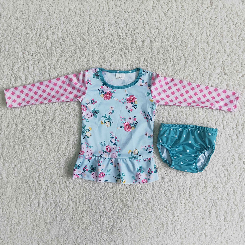 Floral long sleeve Swimsuits