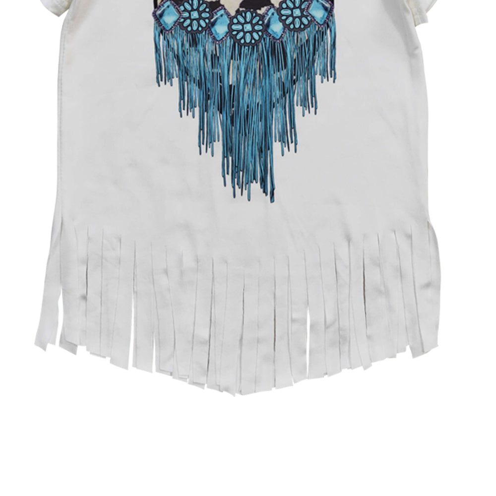 Baby Girls Western Heart Short Sleeve Tee Shirts