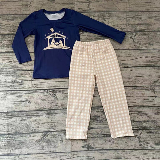 Boys Christmas nativity pants sets