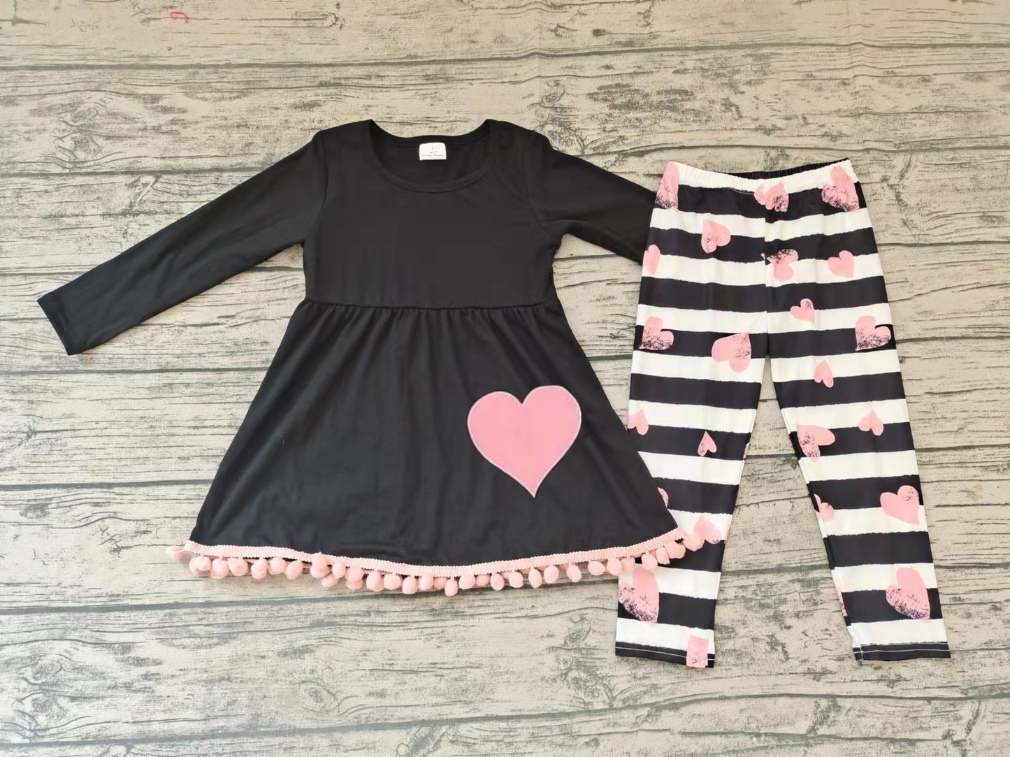 Valentines heart legging sets