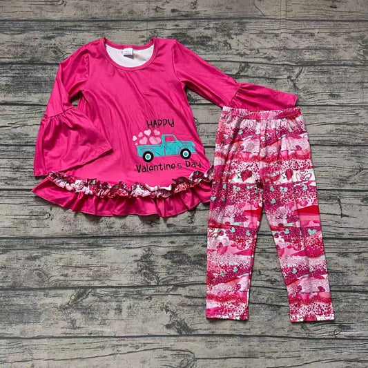 Valentines hotpink pants sets