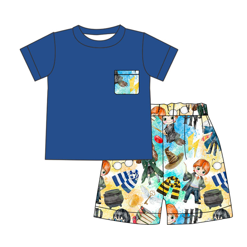 Baby cartoon boy shorts sets