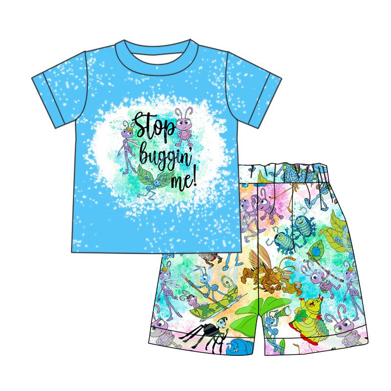 Baby cartoon boy ant shorts sets