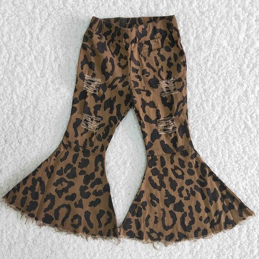 Baby girls Denim leopard pants Jeans
